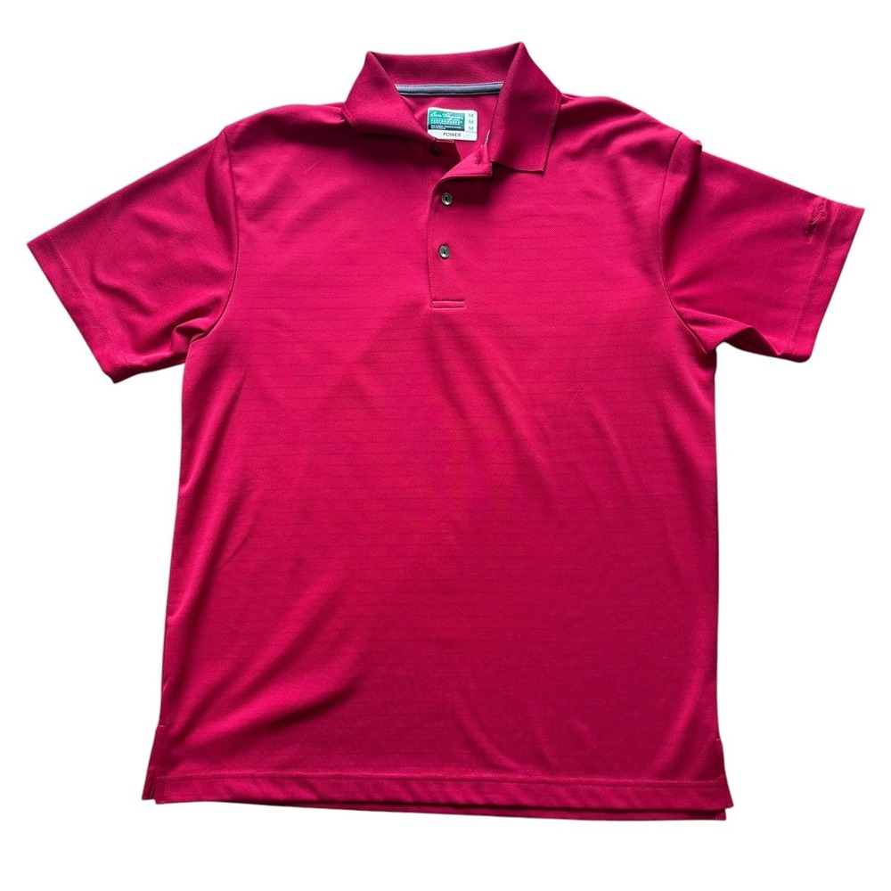 Ben Hogan Polo Shirt Men's M Golf Performance Power Air Polyester‎ Collared Red